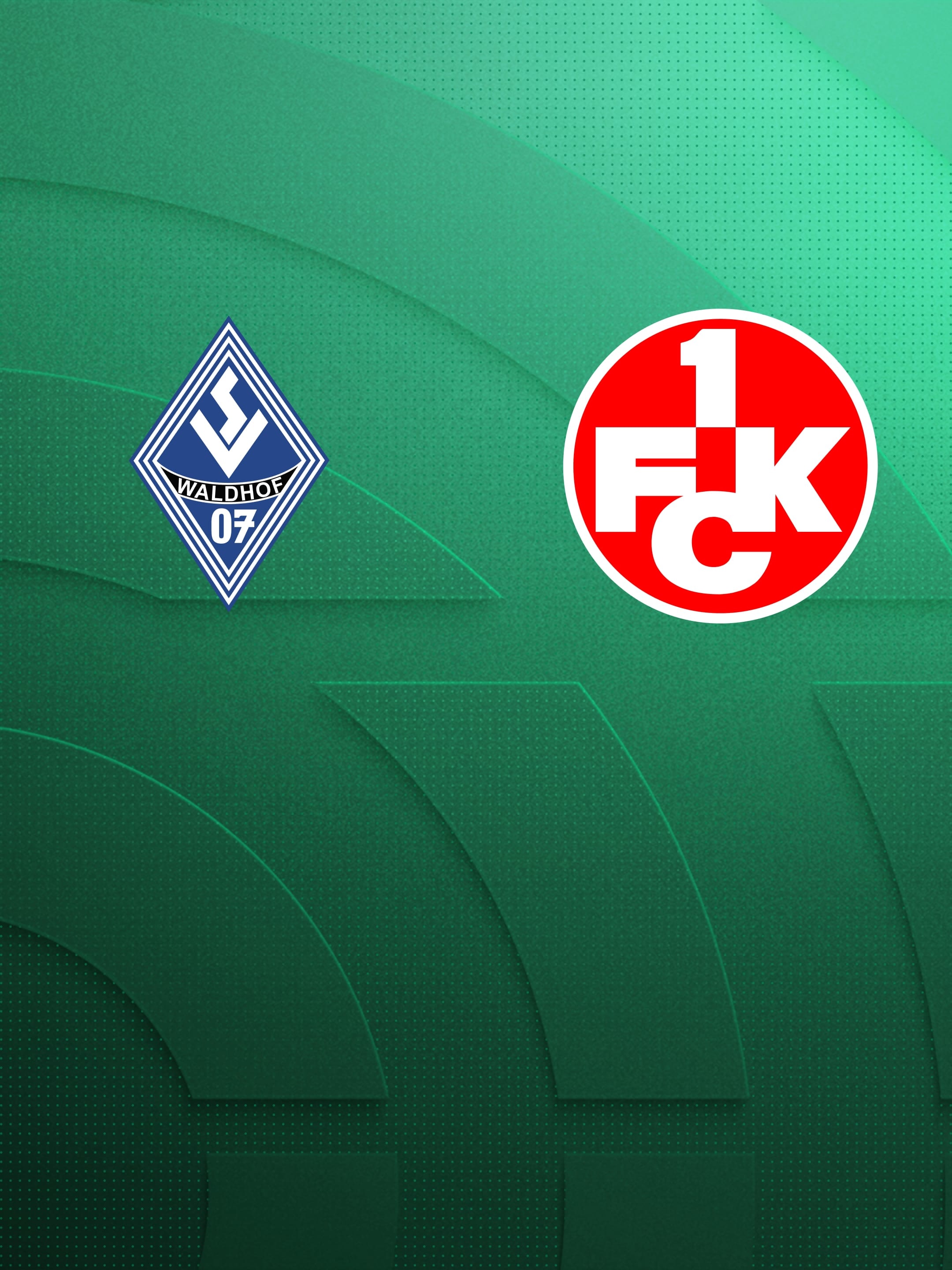 Logos von SV Waldhof Mannheim und 1. FC Kaiserslautern